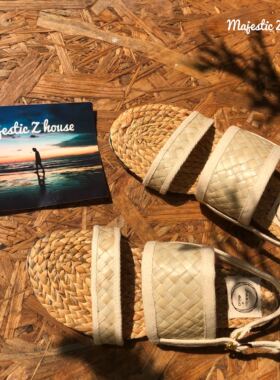 Thailand#handwoven sandals泰国手工编织拖鞋夏季编织凉鞋2号款