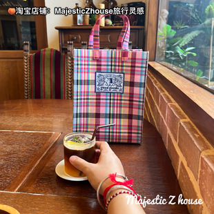 goodgoods#泰国正品网红网格手工包小众手提包托特包曼谷清迈百搭