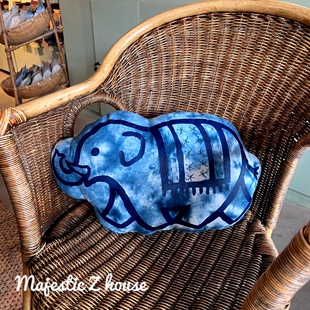 goodgoods#泰国网红抱枕手工靠枕小众卡通抱枕大象人偶清迈曼谷