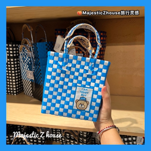 goodgoods#泰国正品手工小熊慈善限定编织包菜篮大容量手提包