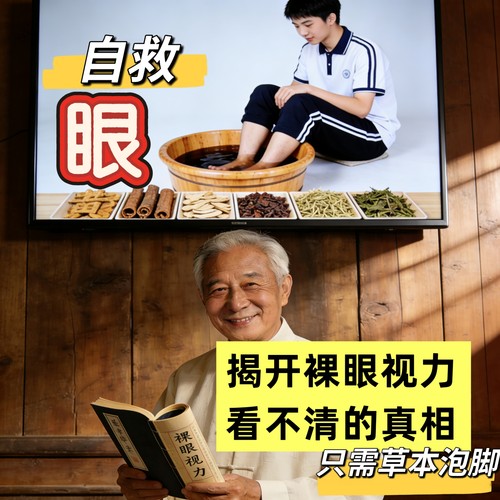 眼睛干涩眼疲劳视力中草眼干泡脚泡澡药包近处视明眼目足浴