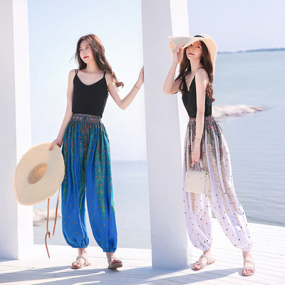 大裤筒波西米亚风100cm泰国孔