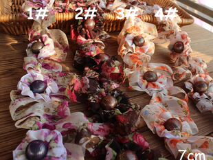 DIY辅料雪纺印花带橡筋蕾丝花边小翠花宽7cm裙子发饰装饰材料