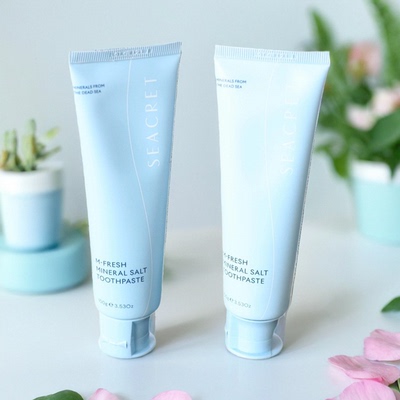 以色列死海矿物质SEACRET死海矿物盐牙膏不含防腐剂SLS预防牙周炎