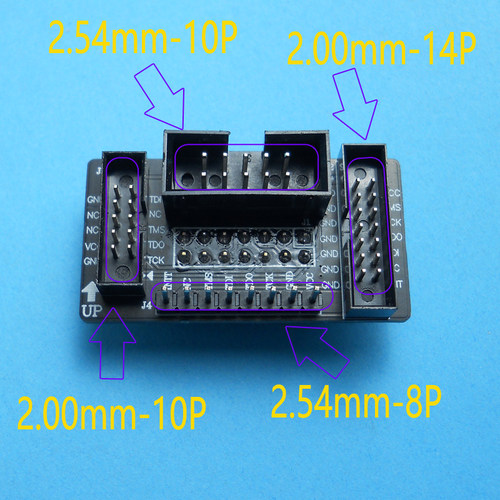 xilinx下载器转接板4输出