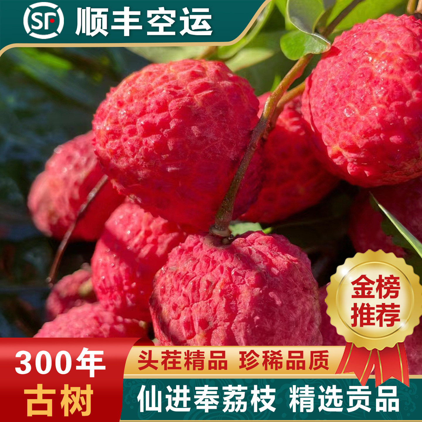 挂绿荔枝新鲜观音茂名老树桂水果糯米仙进糍奉味妃子5斤笑顺丰