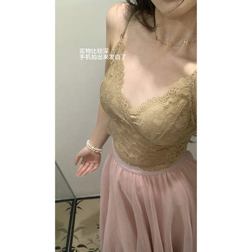 法式温柔复古v领叠穿弹力女