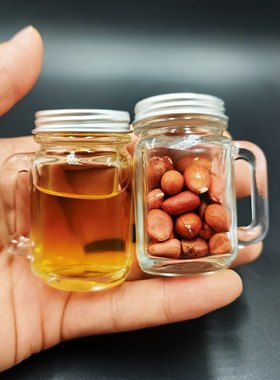 高颜值迷你把手冷萃咖啡杯ins风密封透明分装咖啡瓶家用便携带盖