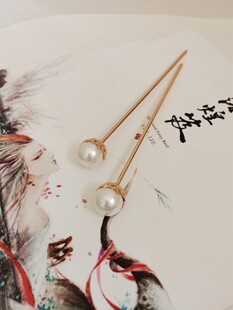 汉服发饰仿红楼黛玉发簪古风簪子神棍发簪明制宋制百搭点缀发饰保