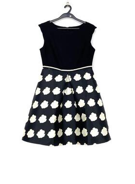 春夏款 撤柜品牌 红B缇系列  撞色拼接A字收腰无袖连衣裙女3059