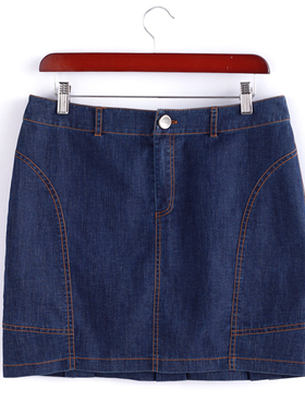 夏季 法国品牌 蕾D 百搭牛仔半身裙包臀时尚短裙辣妹装 L4AC13001