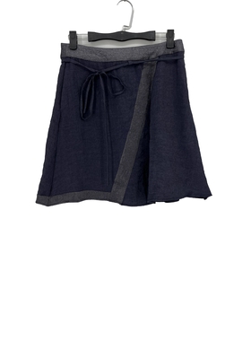 夏款 撤柜品牌 凯L诗系列 休闲百搭撞色拼接A字半身裙女 216128