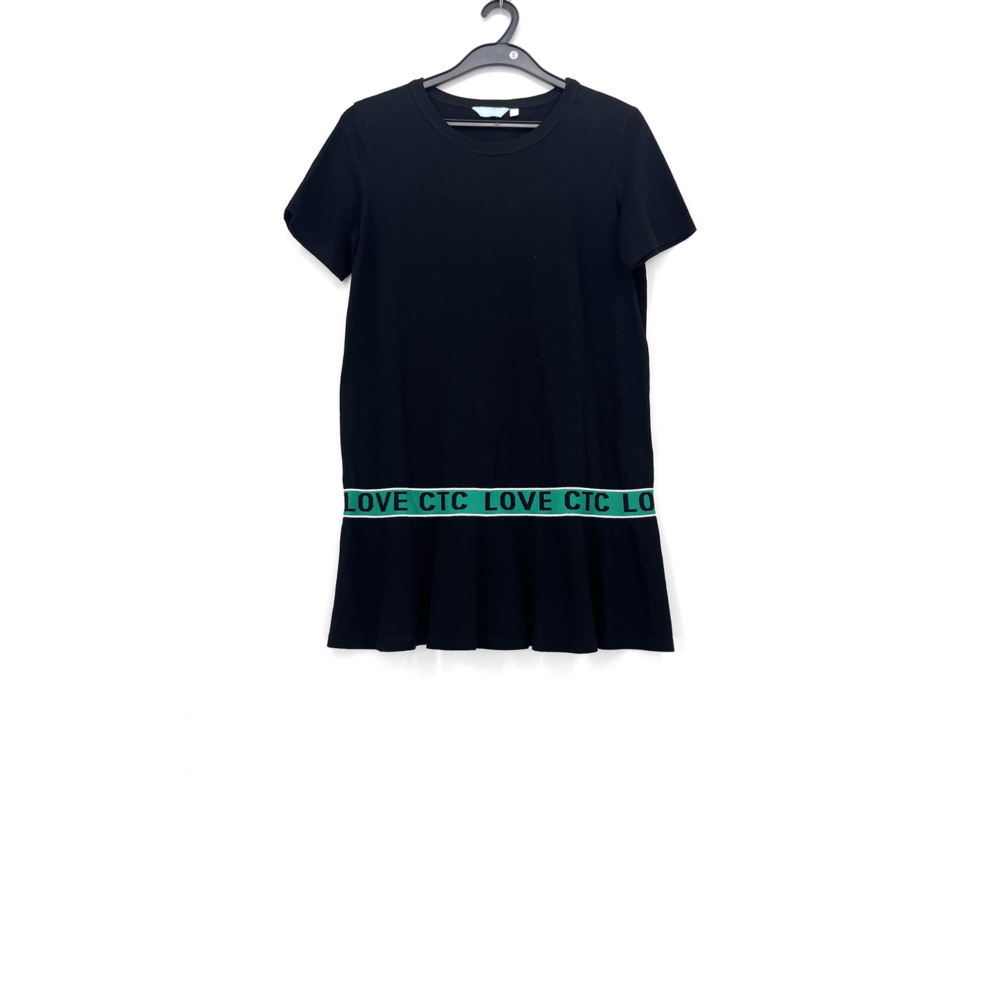 撞色拼接边休闲舒适连衣裙女