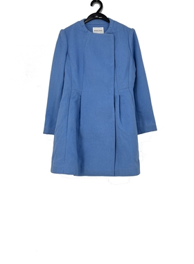 春秋款 撤柜品牌 季*系列 圆领修身毛呢大衣外套女0924DA221