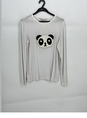 春秋款 JOJ**久 熊猫图案休闲舒适百搭T恤女 011