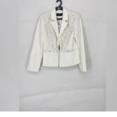 外套093 春秋款 时尚 拼接蕾丝一粒扣西装 意大利品牌 玛L系列