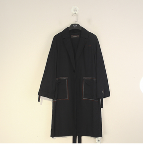 易 法 翻领百搭中长款 风衣外套女 2下 春秋款 6053 撤柜品牌