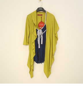 春秋季 日本品牌桀* 女装假2件套撞色宽松上衣短袖t恤 VS41005552