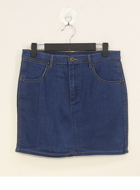 春夏款 撤柜品牌 哥D系列*弹性 休闲百搭牛仔包臀半身裙女 200098