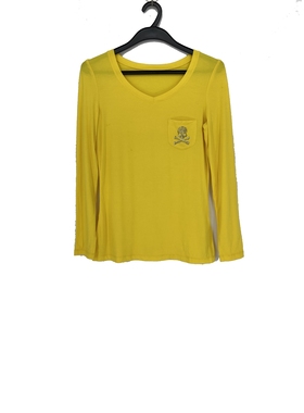 春秋款 撤柜品牌 姚系列 亲肤舒适圆领修身打底上衣女300259