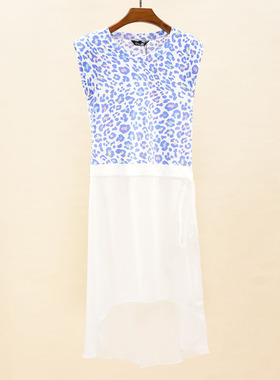 20夏款 台湾女装 JSTN 清新舒适 撞色拼接时尚减龄上衣女11412043