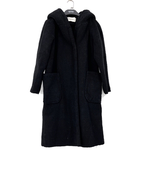 秋冬款 撤柜品牌 时*味* 连帽颗粒绒中长款外套女56060