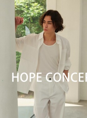 HOPECONCEPT简意入秋气质老钱休闲廓形衬衫&通勤直筒裤套装#25042