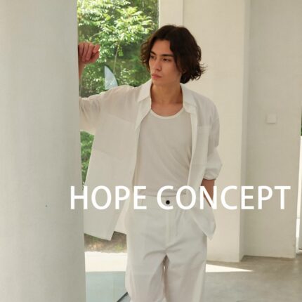 HOPECONCEPT简意入秋气质老钱休闲廓形衬衫&通勤直筒裤套装#25042