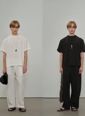 HOPECONCEPT质感套空气感进口三醋酸松弛row纸片人凉感套装#25222