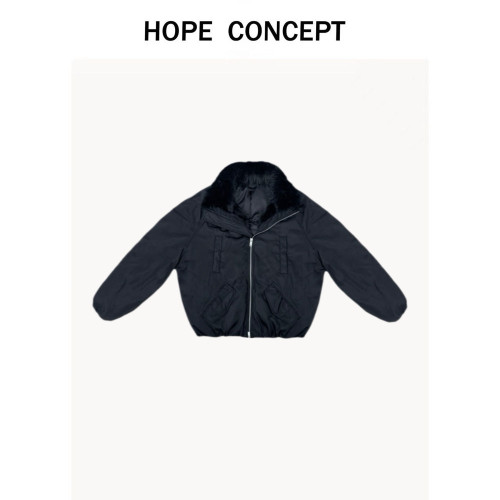 【反季福利】HOPECONCEPT新年战袍派克服男女同款毛毛羽绒服24359