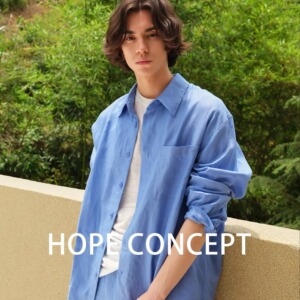HOPECONCEPT静奢极简全亚麻松弛随性衬衫套装SS06243