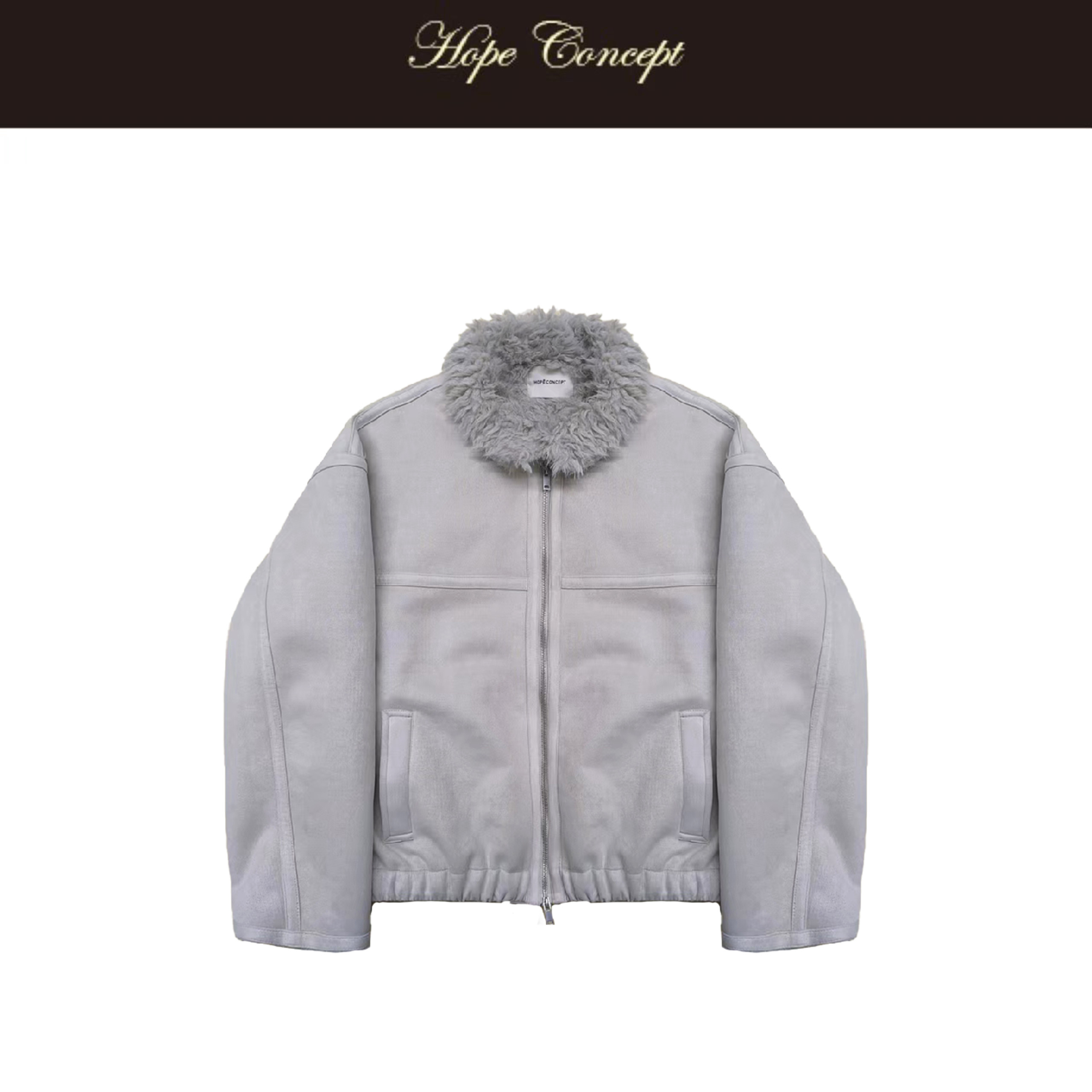 HOPECONCEPT穿不腻的时髦复古立领皮毛一体保暖机车夹克AW05573,男装,夹克,淘宝优惠券,粉丝福利购,淘宝优惠卷