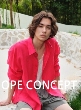 HOPECONCEPT老钱的松弛有度 超city男女同款防晒亚麻衬衫#25113