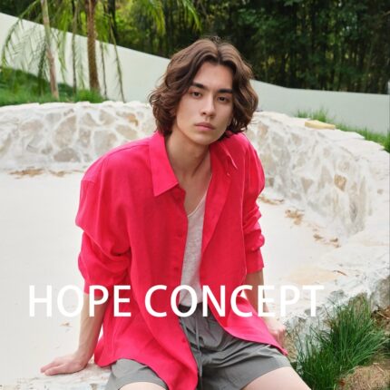 HOPECONCEPT老钱的松弛有度 超city男女同款防晒亚麻衬衫#25113