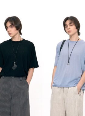 【5折福利】HOPE CONCEP挚爱品质柔糯亲肤ROW风羊毛针织短袖25216