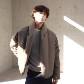 HOPECONCEPT冬天适配度第一 立体蓬松门襟廓形羽绒服外套 25543