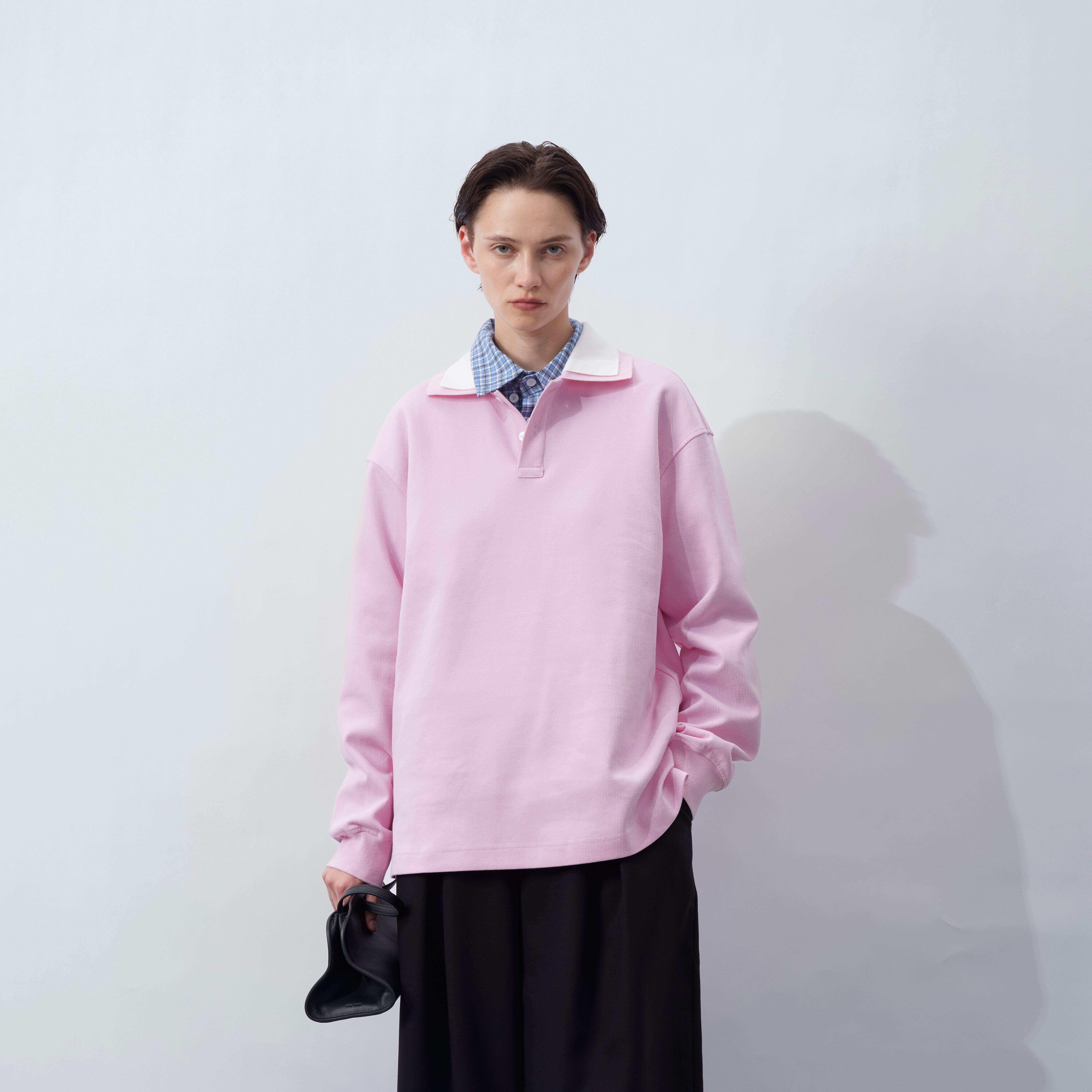 HOPECONCEPT高智miu系高级感撞色百搭翻领polo衫#25094