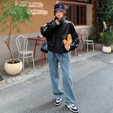 现货！26新款春装多色百搭短款皮衣外套278-3736-P155-K238，女装皮衣，三七家