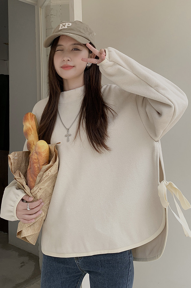 现货！26春装时尚百搭保暖摇粒绒舒适卫衣278-37306-P85-K138,女装卫衣/绒衫,三七家