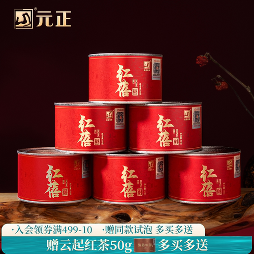 元正茶颜红蓓浓香型红茶正宗武夷山小种红茶茶叶罐装自饮自己喝 - 封面