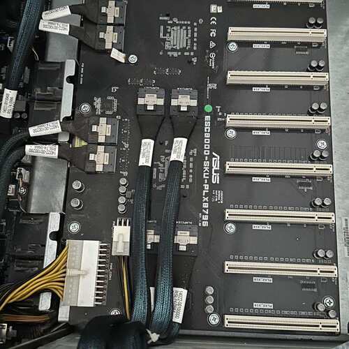 华硕gpu板 8个8654 8i输入 pcie×16 8口--议价商品