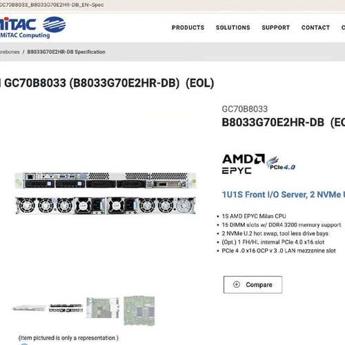3服务器 B8033G70E2HR 1U nvme ocp3.0 米兰 EPYC 7003--议价商品