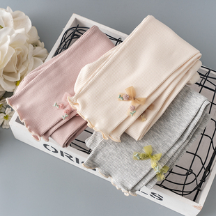 女童打底裤春秋外穿薄款儿童夏季女孩纯棉裤子宝宝长裤配裙子春装