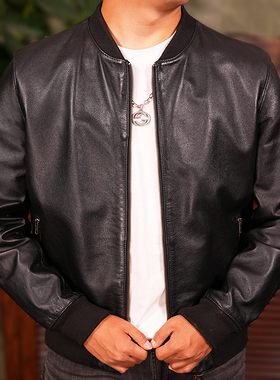 特价赔钱清库存 真皮皮衣男棒球服机车夹克时尚休闲 头层牛皮外套