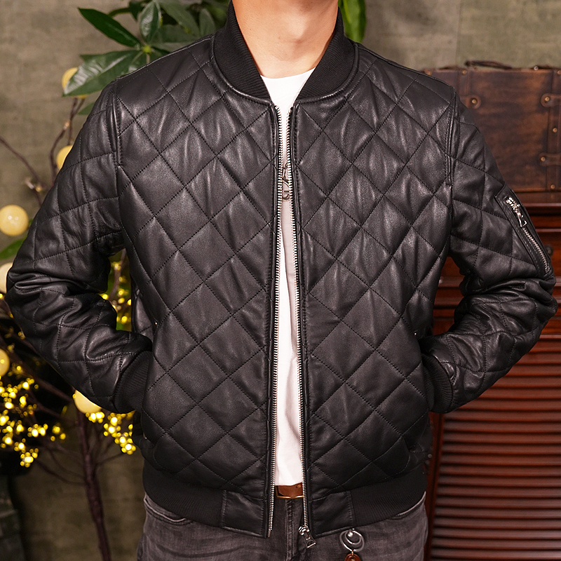 新款真皮皮衣男士休闲冬季