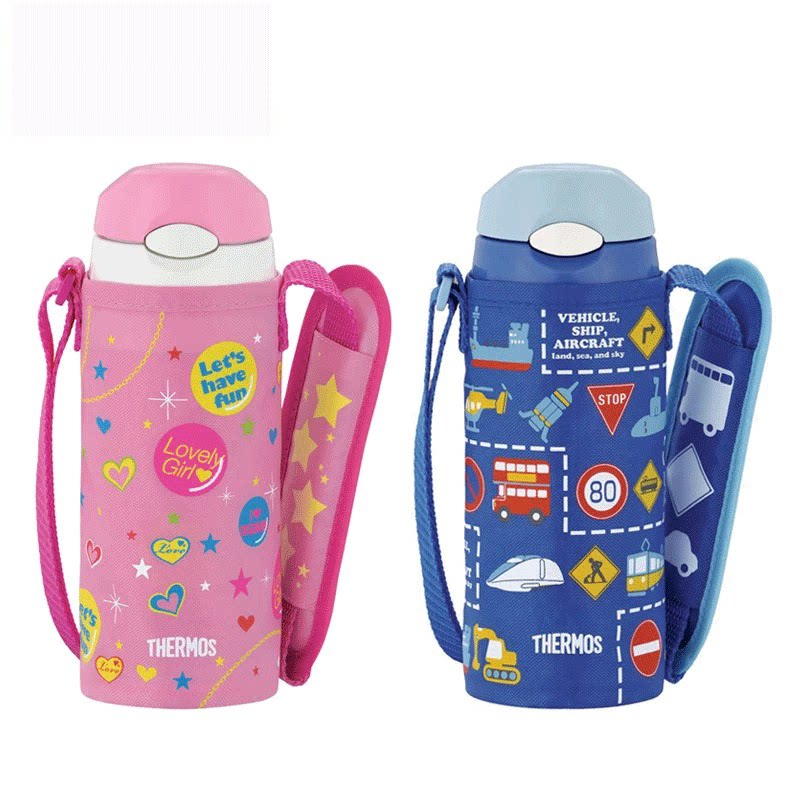 魔师儿童保温吸管杯宝宝限量便携防漏真空不锈钢水杯子FFI-400F膳