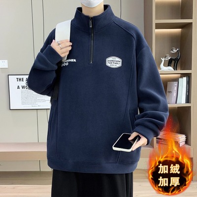 不起球不褪色加绒加厚长袖卫衣