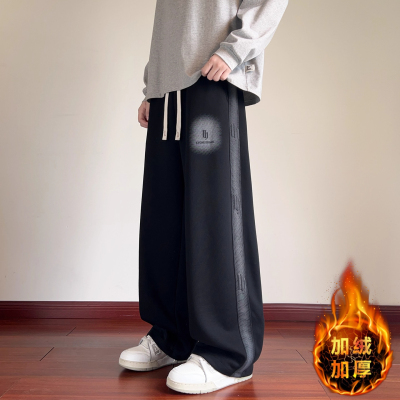 不起球不褪色加绒加厚长裤子