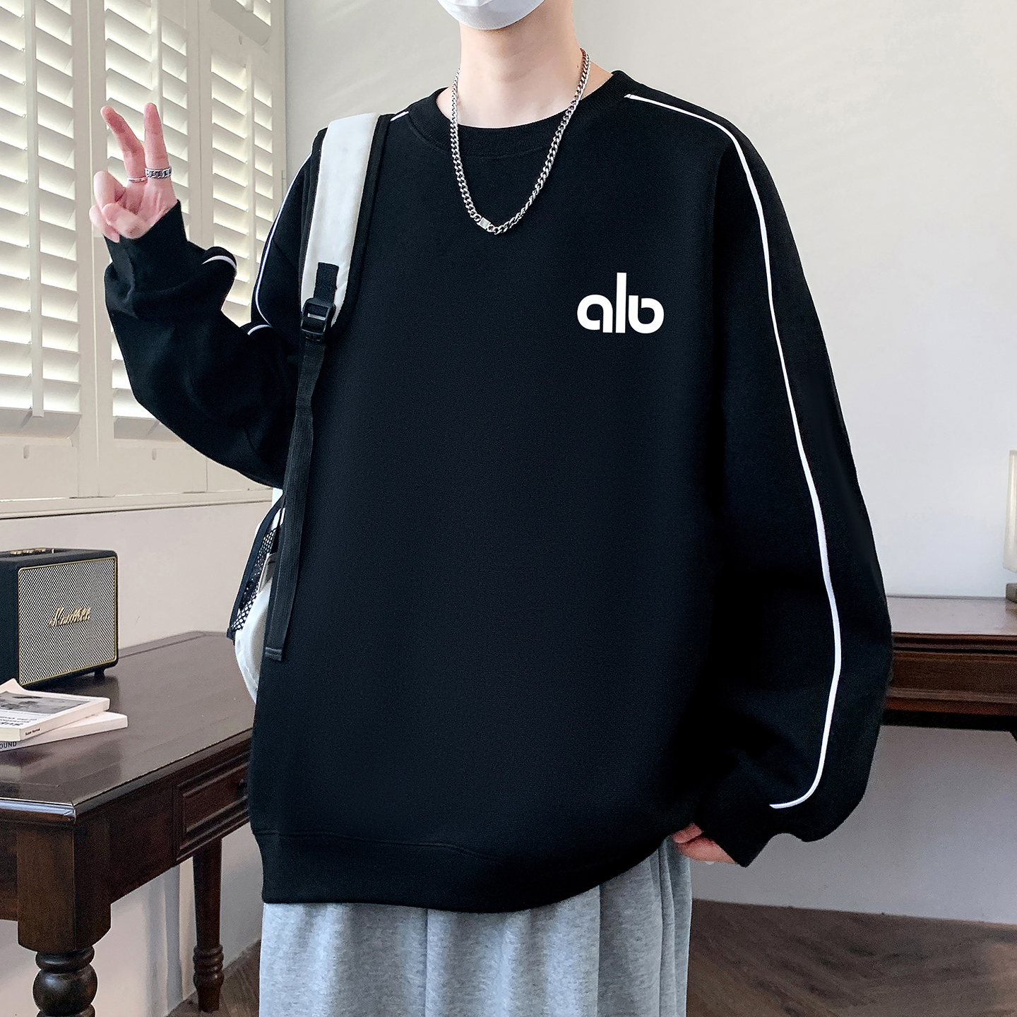 不起球不褪色长袖卫衣打底衫