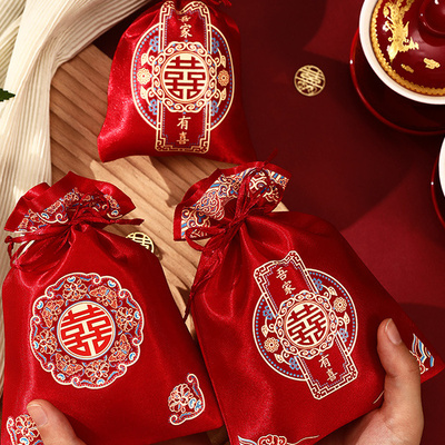 结婚喜糖袋子免折叠糖果袋子